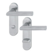 Hoppe Kurzschildgarnitur Ams.E1400Z/353K VA F69 Bad SK/OL Drückergarnitur