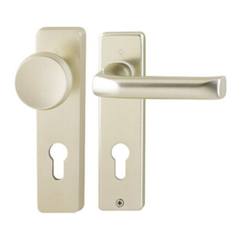 Hoppe Kurzschild-Wechselgarnitur London Aluminium