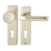 Hoppe Kurzschild-Wechselgarnitur London Aluminium