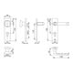 Hoppe Kurzschildgarnitur London 54/227K/202KP/AP/113 Alu.F2 PZ Wechselgrt.