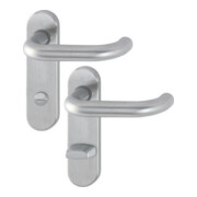 Hoppe Kurzschildgarnitur Paris E138Z/353K VA F69 Bad SK/OL Drückergarnitur