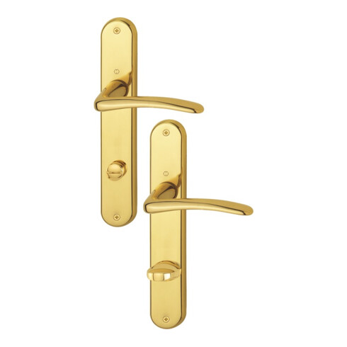 Hoppe Langschild-Drückergrt. Istanbul M171/332P Bad SK/OL VK 8mm Entf.78mm DIN re.Ms.