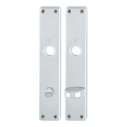 Hoppe Langschild-Paar 202SP F1/ naturf. F1 Bad SK/OL 78mm