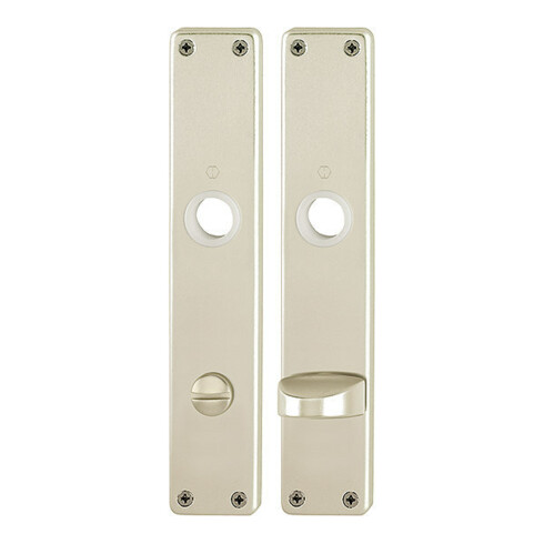 Hoppe Langschild-Paar 202SP F2/neusilberfarbig F2 Bad SK/OL 78mm