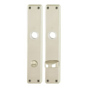 Hoppe Langschild-Paar 202SP F2/neusilberfarbig F2 Bad SK/OL 78mm
