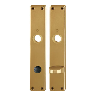 Hoppe Langschild-Paar 202SP F4/bronzef. F4 Bad SK/OL 78mm