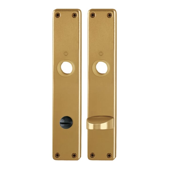 Hoppe Langschild-Paar 202SP F4/bronzef. F4 Bad SK/OL 78mm