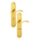 Hoppe Langschildgarnitur Almeria M166SN/2700 MS F71 Bad SK/OL 78mm DIN R-1