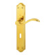 Hoppe Langschildgarnitur Almeria M166SN/2700 MS F71 OB 72mm DIN L/R-1