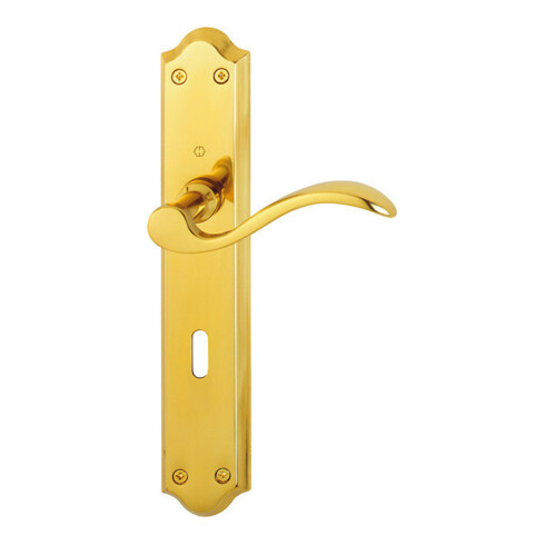 Hoppe Langschildgarnitur Almeria M166SN/2700 MS F71 OB 72mm DIN L/R