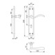 Hoppe Langschildgarnitur Almeria M166SN/2700 MS F71 OB 72mm DIN L/R-3