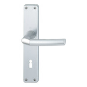 Hoppe Langschildgarnitur Birmingham 1117/202SP Alu. F1 OB 72mm DIN L/R