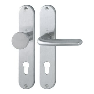 Hoppe Langschildgarnitur Cardiff E48/302/1850Z VA F69 PZ 72mm DIN L/R