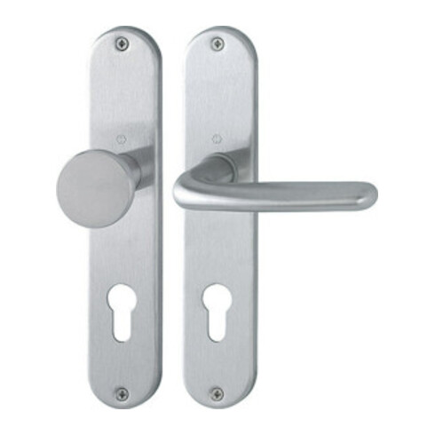 Hoppe Langschildgarnitur Cardiff E48/302/1850Z VA F69 PZ 72mm DIN L/R