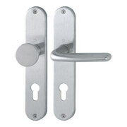 Hoppe Langschildgarnitur Cardiff E48/302/1850Z VA F69 PZ 72mm DIN L/R