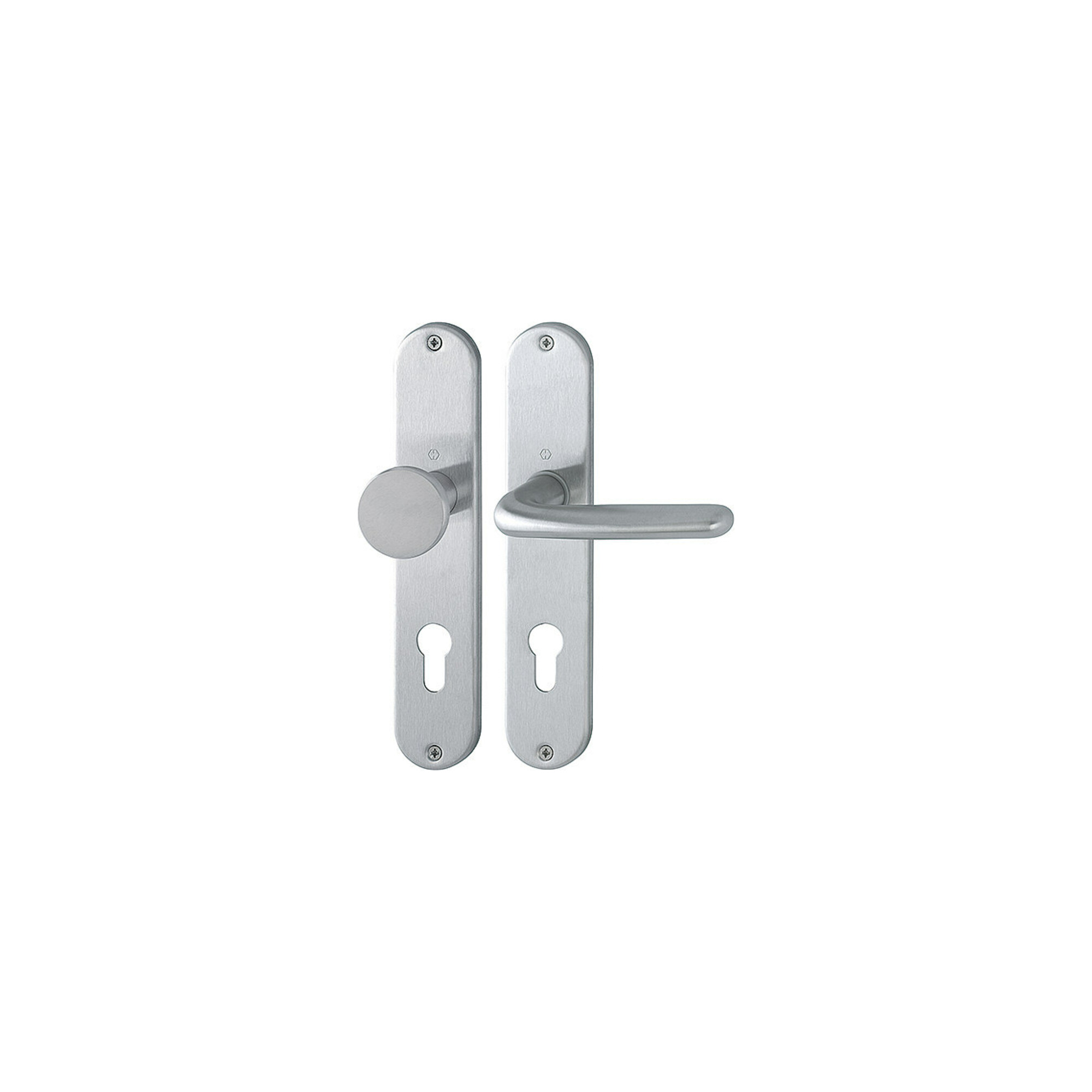 Hoppe Langschildgarnitur Cardiff E48/302/1850Z VA F69 PZ 72mm DIN L/R