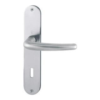 Hoppe Langschildgarnitur Denver E1310Z/302 VA F69 OB 72mm DIN L/R