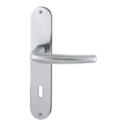 Hoppe Langschildgarnitur Denver E1310Z/302 VA F69 OB 72mm DIN L/R