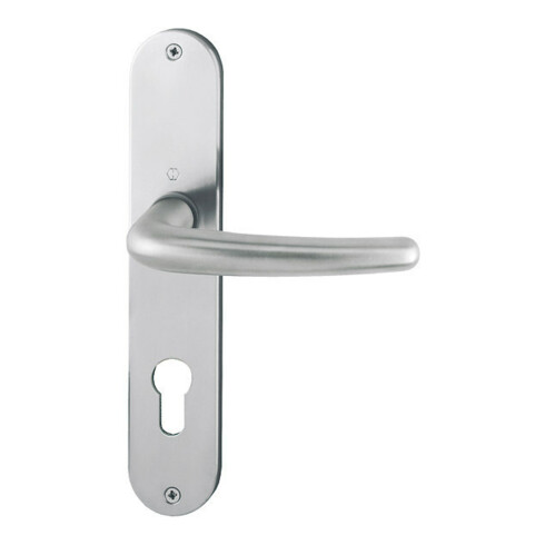 Hoppe Langschildgarnitur Denver E1310Z/302 VA F69 PZ 72mm DIN L/R