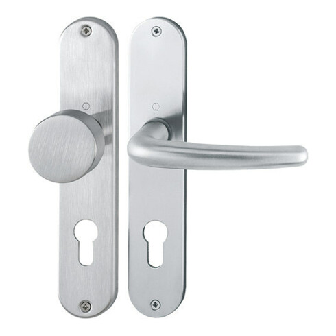 Hoppe Langschildgarnitur Denver E58/302/1310Z VA F69 PZ 72mm DIN L/R