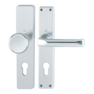 Hoppe Langschild-Wechselgarnitur London Aluminium