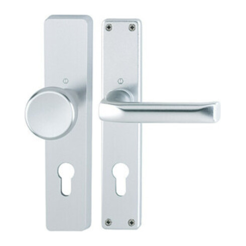 Hoppe Langschild-Wechselgarnitur London Aluminium