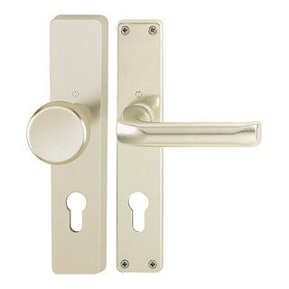 Hoppe Langschild-Wechselgarnitur London Aluminium