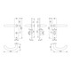 Hoppe Langschildgarnitur Mar.E1138Z/302 VA F69 Bad SK/OL 78mm DIN L/R-3