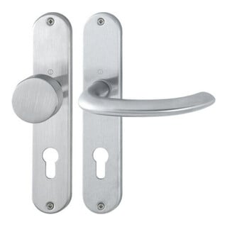 Hoppe Langschildgarnitur Mar.E58/302/1138Z VA F69 PZ 72mm DIN L/R