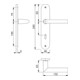 Hoppe Langschildgarnitur Stock.1140/273P Alu.F1 OB 72mm DIN L/R-2