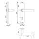 Hoppe Langschildgarnitur Stock.E1140Z/302 VA F69 OB 72mm DIN L/R-2