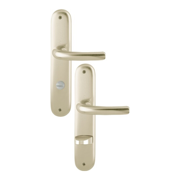 Hoppe Langschildgarnitur Tôkyô 1710/273P Alu. F2 Bad SK/OL 78mm DIN L/R
