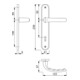 Hoppe Langschildgarnitur Tôkyô M1710RH/265 MS F71 OB 72mm DIN L/R