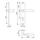 Hoppe Langschildgarnitur Verona M151/302 MS F71 PZ 72mm DIN L/R