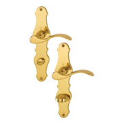 Hoppe Langschildgarnitur Weimar M112SLN/2007 MS F71 Bad SK/OL 78mm DIN L/R