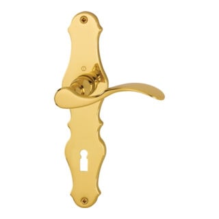 Hoppe Langschildgarnitur Weimar M112SLN/2007 MS F71 OB 72mm DIN L/R