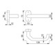 HOPPE Liverpool E1313G/55,poignée demi-garniture PT,ovale,VK8 acier inox mat-3