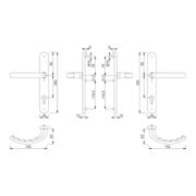 HOPPE Luxembourg 1500/3357N ov.,PZ92/8 F9016, TS 87-92-3
