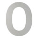 HOPPE OA-Numéro de maison E600-609 Chiffre 0 Acier inoxydable mat-1