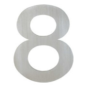 HOPPE OA-Numéro de maison E600-609 Chiffre 8 Acier inoxydable mat