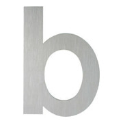 HOPPE OA-Numéro de maison E610-621 Lettre b Acier inoxydable mat