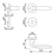 Hoppe OT Garniture de porte avec rosaces, rond, Verona 1510/42KV/42KVS, VK8, BB couleur naturelle-4