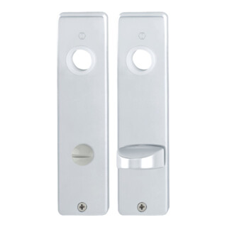 Hoppe paire de blindages courts 202KP/AP aluminium. Bain F1 SK/OL