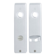 Hoppe paire de blindages courts 202KP/AP aluminium. Bain F1 SK/OL