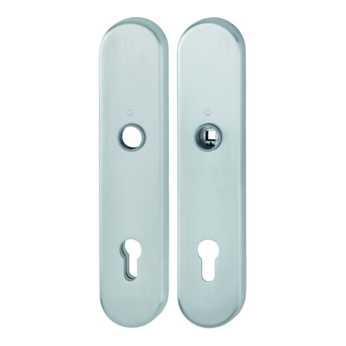 HOPPE Paire de plaques de protection longues E3331/3310 ES1 (SK2), inox F69