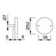 Hoppe Paire de rosettes à clés E42KVS VA F69 Epaisseur de blindage 8mm bl.rd.-4