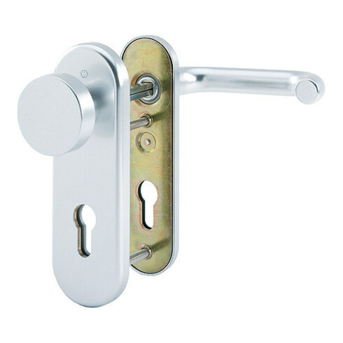 HOPPE Paris 58/3331K/353K-1/138L ovale, PZ E72, F1 anodisé