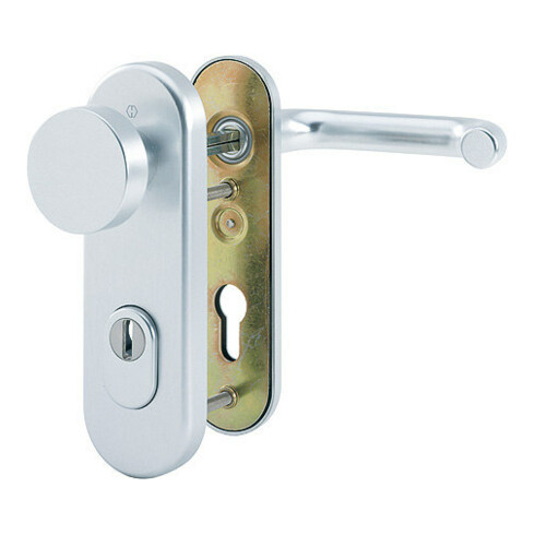 HOPPE Paris 58/3332KZA/353K-1/138L ovale, PZ E72, F1 anodisé