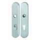 HOPPE Plaque de protection longue, paire E3332ZA/3310 ES1 (SK2) acier inox, F69-1