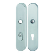 HOPPE Plaque de protection longue, paire E3332ZA/3310 ES1 (SK2) acier inox, F69